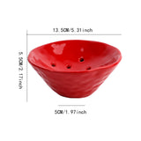 Maxbell Floral Holder Frog Container Flower Arrangement for Gift Counter Living Room Red