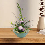 Maxbell Floral Holder Frog Container Flower Arrangement for Gift Counter Living Room Green
