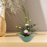 Maxbell Floral Holder Frog Container Flower Arrangement for Gift Counter Living Room Green