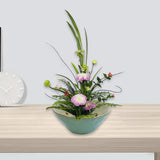 Maxbell Floral Holder Frog Container Flower Arrangement for Gift Counter Living Room Green