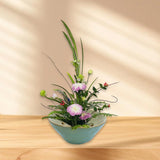 Maxbell Floral Holder Frog Container Flower Arrangement for Gift Counter Living Room Green