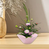 Maxbell Floral Holder Frog Container Flower Arrangement for Gift Counter Living Room Pink