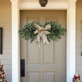 Maxbell Artificial Olive Wreath with Beans Living Room Office Farmhouse Olive Branch
