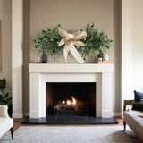 Maxbell Artificial Olive Wreath with Beans Living Room Office Farmhouse Olive Branch