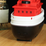 Maxbell Boat Model Essential Oil Diffuser Flame Air Humidifier for Hotel and Living Room