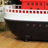 Maxbell Boat Model Essential Oil Diffuser Flame Air Humidifier for Hotel and Living Room