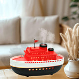 Maxbell Boat Model Essential Oil Diffuser Flame Air Humidifier for Hotel and Living Room