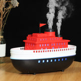 Maxbell Boat Model Essential Oil Diffuser Flame Air Humidifier for Hotel and Living Room