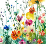 Maxbell Glass Sticker Multi-color Flower Window Cling for Restaurant Festival Office