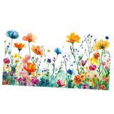 Maxbell Glass Sticker Multi-color Flower Window Cling for Restaurant Festival Office