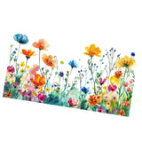 Maxbell Glass Sticker Multi-color Flower Window Cling for Restaurant Festival Office