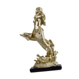 Maxbell Mermaid Statue Creative Delicate Tabletop Ornament for Office Bookshelf Home