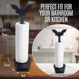 Maxbell Bat Paper Towel Holder Halloween Gift Storage Rack for Festival Kitchen Small Bat