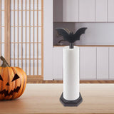Maxbell Bat Paper Towel Holder Halloween Gift Storage Rack for Festival Kitchen Small Bat