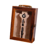 Maxbell Double Wine Bottle Carrier Wine Presentation Case for DIY Craft Holiday Gift