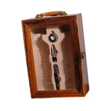 Maxbell Double Wine Bottle Carrier Wine Presentation Case for DIY Craft Holiday Gift