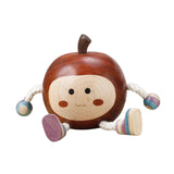 Maxbell Apple Figurine Art Decorative Office Carving Housewarming Wooden Hand Carved