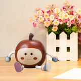Maxbell Apple Figurine Art Decorative Office Carving Housewarming Wooden Hand Carved