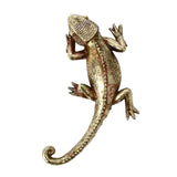 Maxbell Gecko Wall Decor Resin Art Office Dining Room Fence Lizard Hanging Sculpture