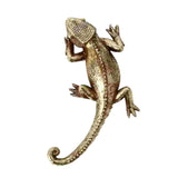 Maxbell Gecko Wall Decor Resin Art Office Dining Room Fence Lizard Hanging Sculpture