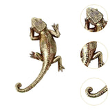 Maxbell Gecko Wall Decor Resin Art Office Dining Room Fence Lizard Hanging Sculpture