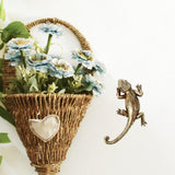Maxbell Gecko Wall Decor Resin Art Office Dining Room Fence Lizard Hanging Sculpture