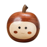 Maxbell Handcarved Wooden Statue Ornament Paperweight Farmhouse Small Apple Figurine