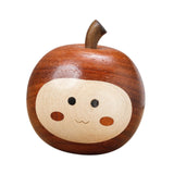 Maxbell Handcarved Wooden Statue Ornament Paperweight Farmhouse Small Apple Figurine