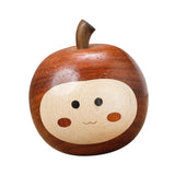 Maxbell Handcarved Wooden Statue Ornament Paperweight Farmhouse Small Apple Figurine