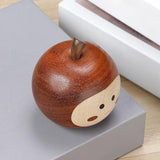 Maxbell Handcarved Wooden Statue Ornament Paperweight Farmhouse Small Apple Figurine