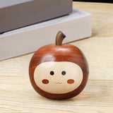 Maxbell Handcarved Wooden Statue Ornament Paperweight Farmhouse Small Apple Figurine