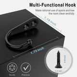 Maxbell 15x Wall Hanging Hangers Hooks with Screw Coat Hooks for Farmhouse Door Wall