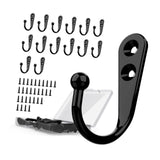 Maxbell 15x Wall Hanging Hangers Hooks with Screw Coat Hooks for Farmhouse Door Wall