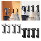 Maxbell 4 Pieces Wall Hooks Home Improvement Sturdy Door Hanger for Hat Bag Bathroom Black