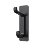 Maxbell 4 Pieces Wall Hooks Home Improvement Sturdy Door Hanger for Hat Bag Bathroom Black