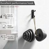 Maxbell 4 Pieces Wall Hooks Home Improvement Sturdy Door Hanger for Hat Bag Bathroom Argent
