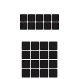 Maxbell Rug Pad Grippers Square Double Sided Stickers for Tile Dining Room Farmhouse 10 Pieces
