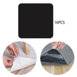 Maxbell Rug Pad Grippers Square Double Sided Stickers for Tile Dining Room Farmhouse 16 Pieces