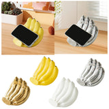 Maxbell Phone Stand Bananas Sculpture Cute Phone Holder for Living Room Wedding Home Yellow