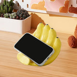 Maxbell Phone Stand Bananas Sculpture Cute Phone Holder for Living Room Wedding Home Yellow