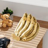 Maxbell Phone Stand Bananas Sculpture Cute Phone Holder for Living Room Wedding Home Gold