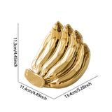 Maxbell Phone Stand Bananas Sculpture Cute Phone Holder for Living Room Wedding Home Gold