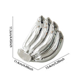 Maxbell Phone Stand Bananas Sculpture Cute Phone Holder for Living Room Wedding Home Silver