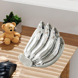 Maxbell Phone Stand Bananas Sculpture Cute Phone Holder for Living Room Wedding Home Silver