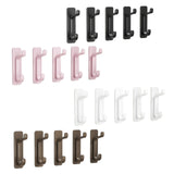 Maxbell 5Pcs Bathroom Wall Mount Hooks Multifunctional for Kitchen Entryway Home Use Black