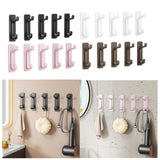 Maxbell 5Pcs Bathroom Wall Mount Hooks Multifunctional for Kitchen Entryway Home Use Black