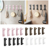 Maxbell 5Pcs Bathroom Wall Mount Hooks Multifunctional for Kitchen Entryway Home Use Black