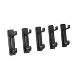 Maxbell 5Pcs Bathroom Wall Mount Hooks Multifunctional for Kitchen Entryway Home Use Black