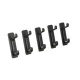 Maxbell 5Pcs Bathroom Wall Mount Hooks Multifunctional for Kitchen Entryway Home Use Black