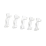 Maxbell 5Pcs Bathroom Wall Mount Hooks Multifunctional for Kitchen Entryway Home Use White